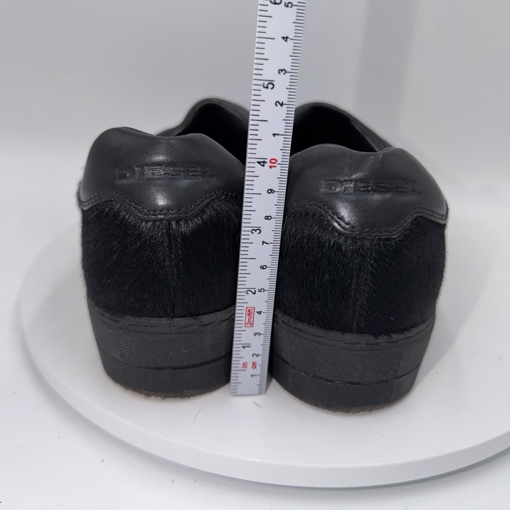 Diesel S-Andyes Black Platform Slip On Kiltie Loafer Grunge Punk Women's 9 EU 40 - Picture 5 of 8